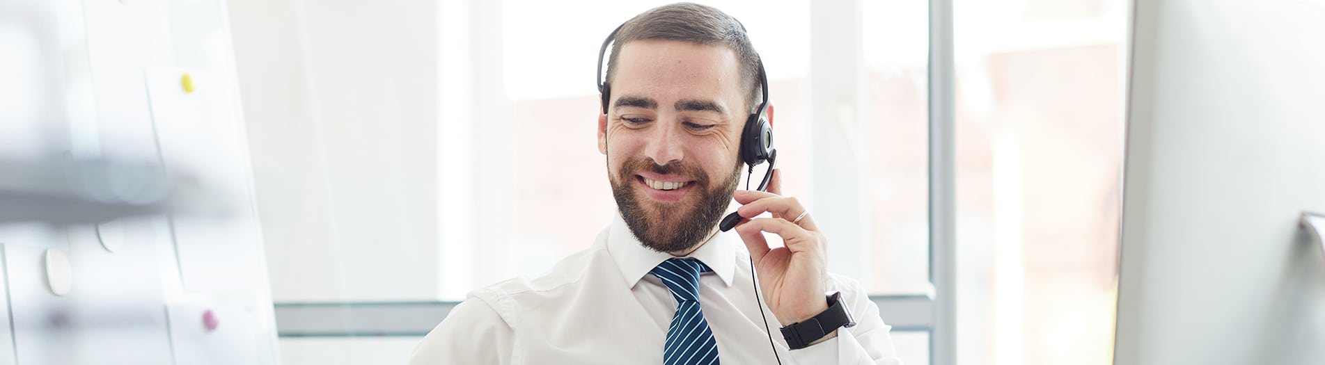 Professional translator working on documents
